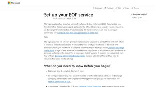 
                            5. Einrichten Ihres EOP-Diensts | Microsoft Docs