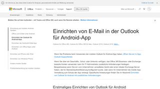 
                            9. Einrichten von E-Mail in der Outlook für Android-App - Office-Support