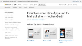 
                            3. Einrichten von Office-Apps und E-Mail auf einem mobilen Gerät ...