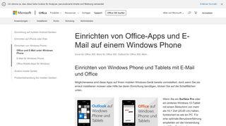 
                            1. Einrichten von Office-Apps und E-Mail auf einem Windows Phone ...