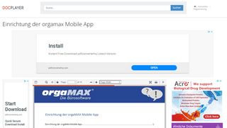 
                            11. Einrichtung der orgamax Mobile App - PDF - DocPlayer.org