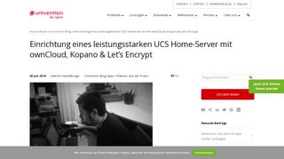 
                            12. Einrichtung eines UCS Home-Server (+ownCloud, Kopano, Let's ...