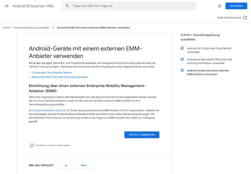 
                            7. Einrichtung mit einem externen EMM-Anbieter - Android Enterprise-Hilfe