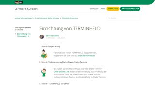 
                            7. Einrichtung von TERMINHELD – buchner Software Support