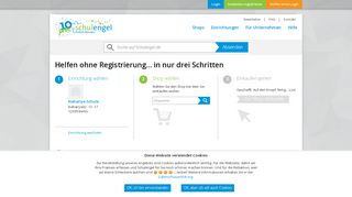 
                            3. Einrichtung wählen - Helfen ohne Login | Schulengel.de
