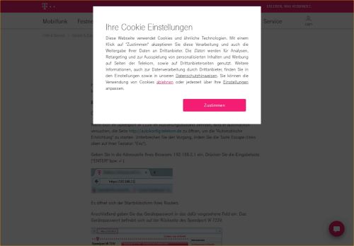 
                            4. Einrichtungsassistent Speedport W 723V | Telekom Hilfe