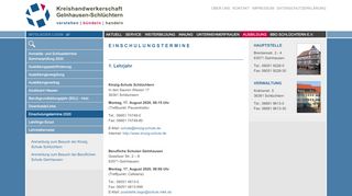 
                            11. Einschulungstermine 2018 - Kreishandwerkerschaft Gelnhausen ...