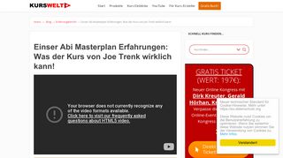 
                            5. ᐅ Einser Abi Masterplan Erfahrungen ᐅ Die Wahrheit! + Einblicke + ...
