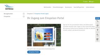 
                            12. Einspeiser-Portal (Login) - ED Netze