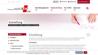 
                            5. Einstellung - GEW NRW