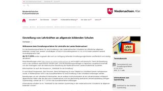 
                            2. Einstellungen allgemein bildende Schulen - Niedersächsisches ...