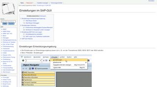 
                            2. Einstellungen im SAP-GUI – SAP-Wiki