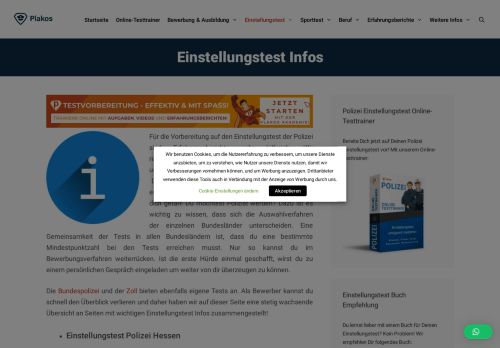 
                            3. ᐅ Einstellungstest Infos - Polizei Einstellungstest online üben!