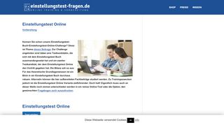 
                            3. Einstellungstest Online mit diesem Eignungstest üben