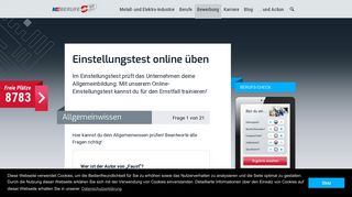 
                            9. Einstellungstest online üben – ausbildung-me.de