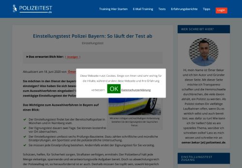 
                            12. Einstellungstest Polizei Bayern: So läuft der Test ab - Polizeitest