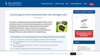 
                            5. Einstellungstest Polizei Rheinland-Pfalz: Alle wichtigen Infos - Polizeitest