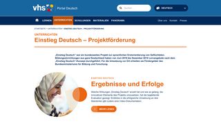 
                            2. Einstieg Deutsch – Projektförderung - Portal Deutsch