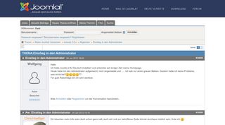 
                            3. Einstieg in den Administrator - Joomla Forum - Hilfe zu Joomla