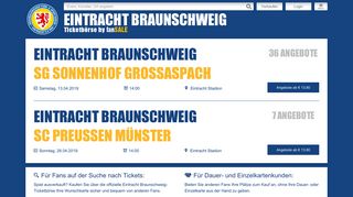 
                            4. Eintracht Braunschweig - Tickets kaufen und verkaufen