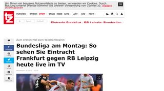 
                            10. Eintracht Frankfurt - RB Leipzig: Bundesliga-Montag heute live im TV ...