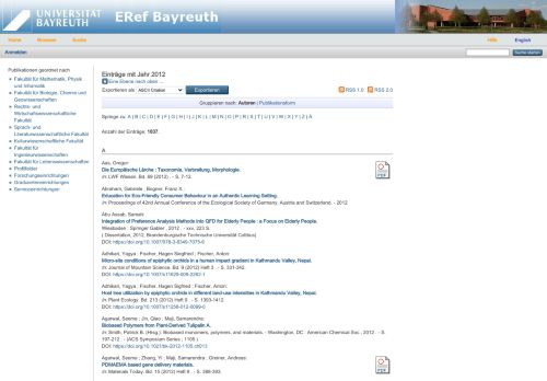 
                            13. Einträge mit Jahr 2012 - ERef Bayreuth