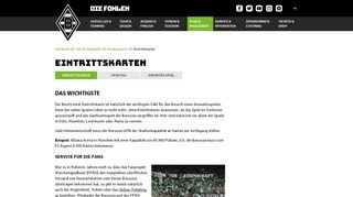 
                            6. Eintrittskarten - Borussia Mönchengladbach