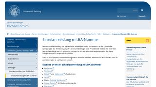 
                            12. Einzelanmeldung mit BA-Nummer - Otto-Friedrich-Universität Bamberg