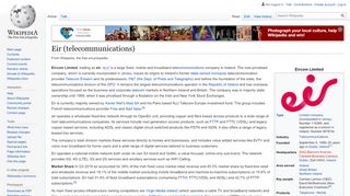 
                            11. Eir (telecommunications) - Wikipedia