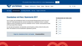 
                            7. Eisenbahner mit Herz: Das sind die Nominierten 2017