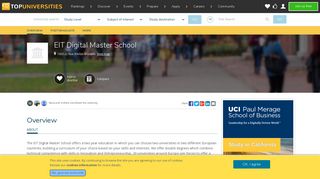 
                            8. EIT Digital Master School | Top Universities