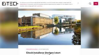 
                            11. Eitech installerar återigen i stort samverkansprojekt i Örebro - Eitech AB