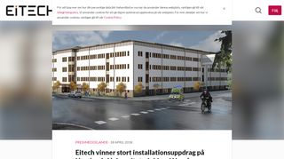 
                            13. Eitech vinner stort installationsuppdrag på Norrlands... - Eitech AB