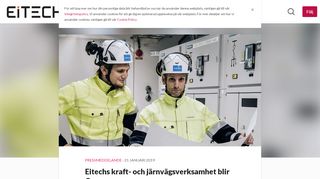 
                            12. Eitechs kraft- och järnvägsverksamhet blir Omexom - Eitech AB