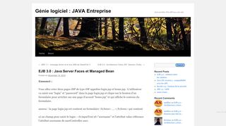
                            5. EJB 3.0 : Java Server Faces et Managed Bean | Génie logiciel ...