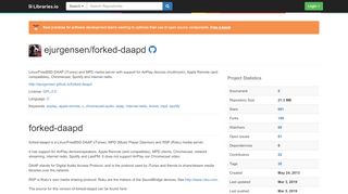 
                            12. ejurgensen/forked-daapd - Libraries.io