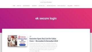 
                            6. ek secure login - AVIATION DREAMER