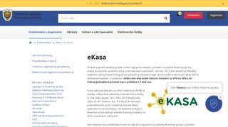 
                            10. eKasa - PFS - Finančná správa