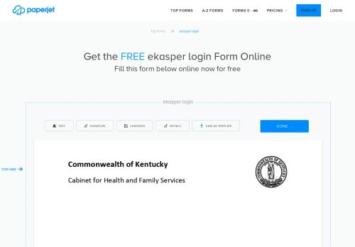 
                            9. ekasper login Form – Fillable Pdf Template – Download Here! - Paperjet