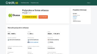 
                            4. eKassa ® Logowanie ᐈ Zaloguj się do konta • Pożyczka • Opinie ...