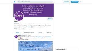 
                            7. EKBO (@ekbo_de) | Twitter