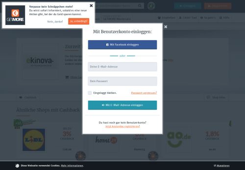
                            4. Ekinova - Zurzeit kein Cashback - Getmore.de