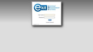 
                            5. eKit Web Manager - LOGIN