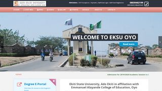 
                            12. Ekiti State University, Ado Ekiti in affiliation with Emmanuel Alayande ...
