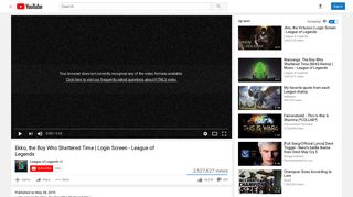 
                            2. Ekko, the Boy Who Shattered Time | Login Screen - League ... - YouTube
