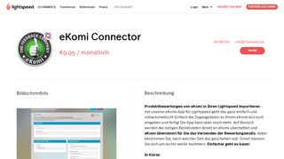 
                            11. eKomi Connector | Apps - Lightspeed