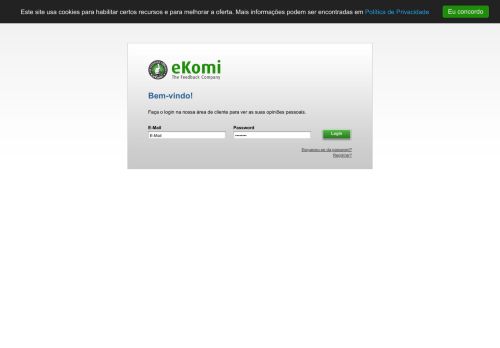 
                            8. eKomi - Login de cliente