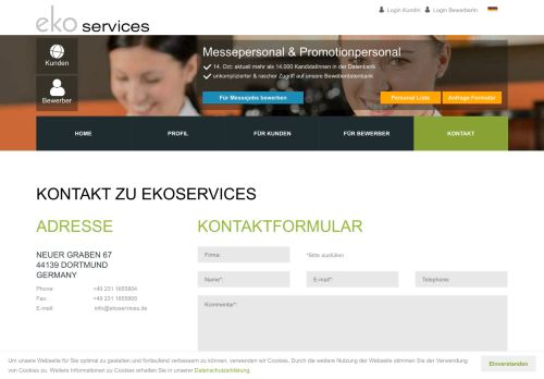 
                            9. ekoservices Kontaktseite