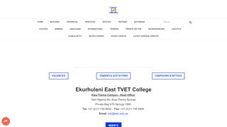 
                            13. Ekurhuleni East TVET College - WWW.GOVPAGE.CO.ZA