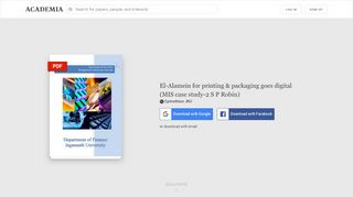 
                            9. El-Alamein for printing & packaging goes digital (MIS case study-2 S P ...
